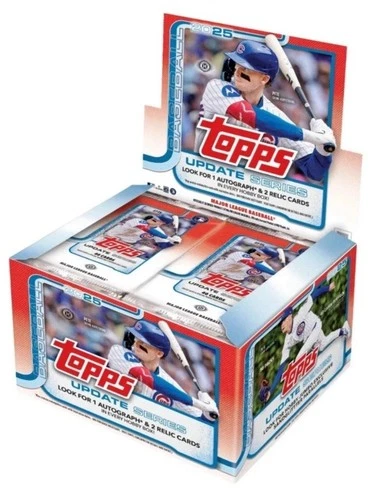 2025 TOPPS UPDATE SERIES BASEBALL HOBBY JUMBO BOX (1 AUTO/2 RELICS) - PreSale