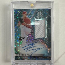Shohei Ohtani 2018 Spectra Patch Auto /75 RJA-SO On Card Auto Autograph RC