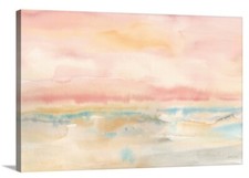 Blush Seascape Wall Art Canvas Print Cynthia Coulter 18″ × 12″ 