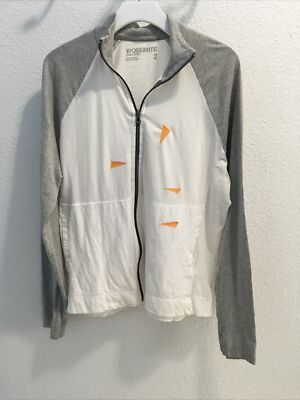james perse Mens Yosemite Performance Zip Sweatshirt White