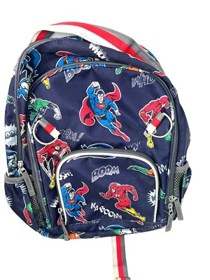 Disney School Pottery barn PRE K Justice League Superman Batman Backpack
