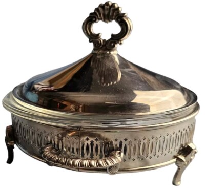 Vintage F. B. Rogers Silver Co. Silver Plate Duo With Server