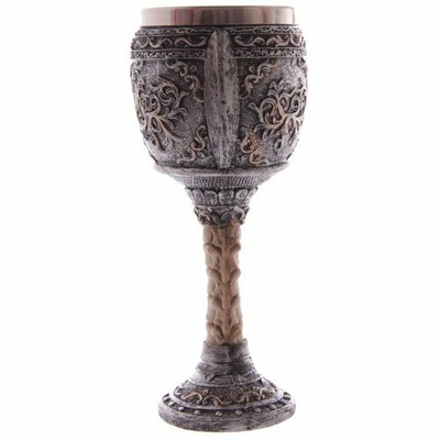 Puckator SK153, Chalice, Warrior Gothic Skull, Multi, Height 18cm Diameter 7.5cm