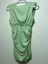 Studio M Maternity Green Sleeveless vneck top size Large