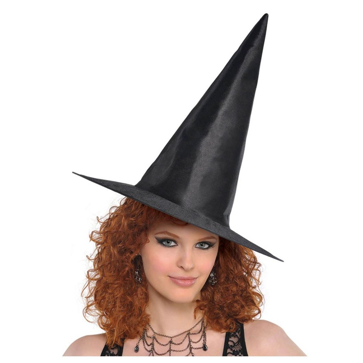 Classic Black Adult Nylon Halloween Witch Hat 18 in | eBay