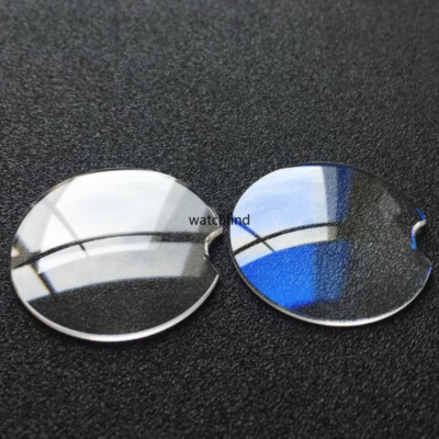 AR Blue Sapphire Double Dome Watch Glass Crystal forCartier Ballon Bleu 21 25 37