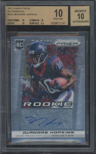 388 2013 Panini Prizm #225 Deandre Hopkins Auto RC Pristine BGS 10 10 Auto