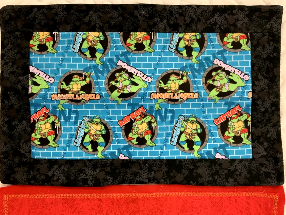 Lot 2 Vintage Teenage Mutant Ninja Turtles table placemats handmade 18x13 - Image 2 of 4