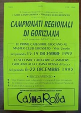 GARA DI BILIARDO A STECCA E GORIZIANA, 2 MANIFESTI 1993