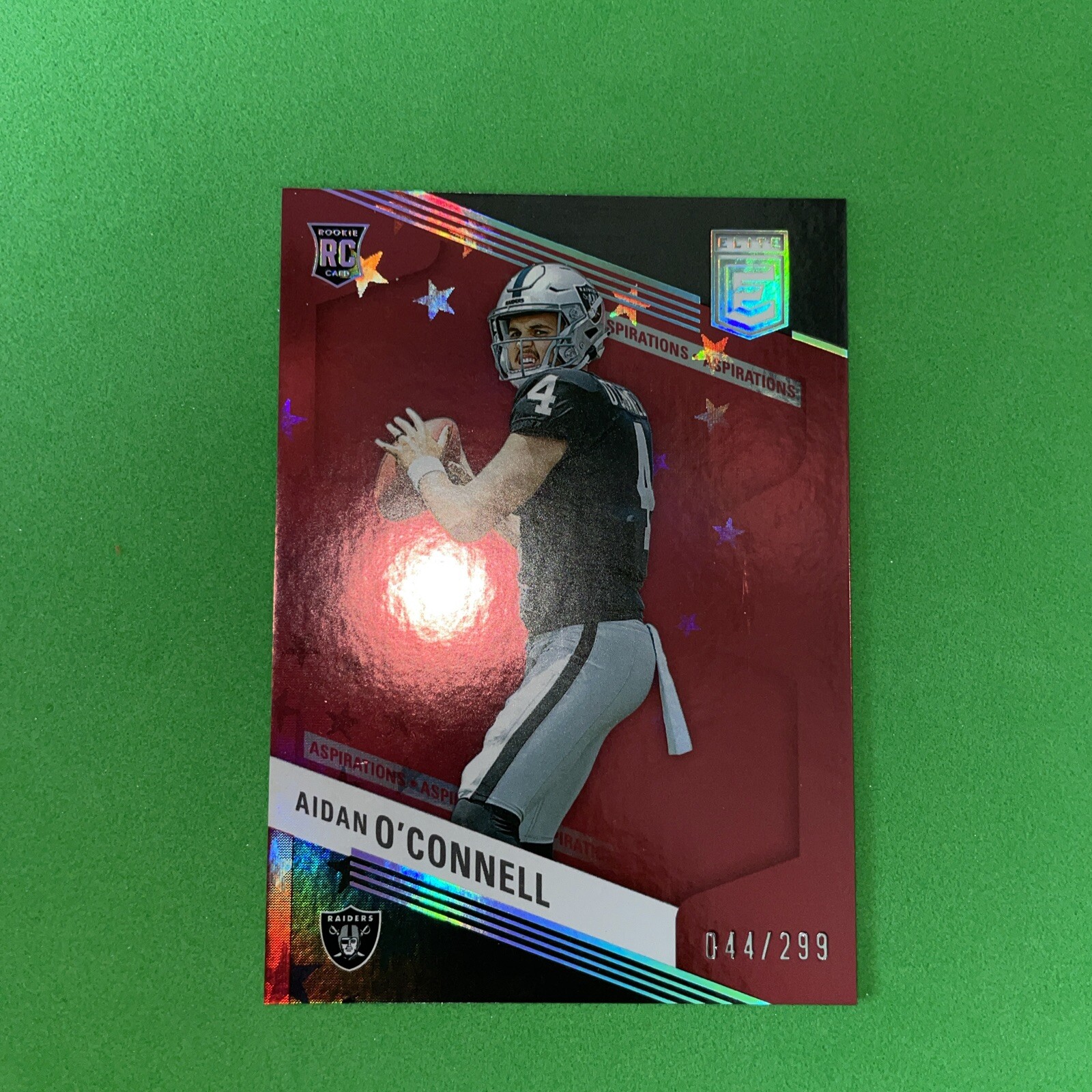 2023 Donruss Elite Aidan O'Connell Aspirations Rookie RC /299 Raiders #Match