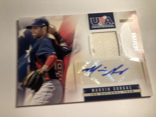 2013 Panini USA Baseball Game Used Jersey Auto Marvin Gorgas /125
