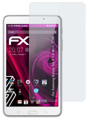 Verre film protecteur pour Samsung Galaxy Tab 4 7.0 Wi-Fi T230 9H Hybride-Verre - Photo 3 sur 5