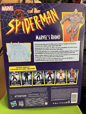 Marvel Legends Retro Spider-Man Animated Series Rhino Brand New