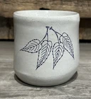 Vintage Red Wing Stoneware Pottery Wax Oil Warmer Burner Leaf Leaves Nice!