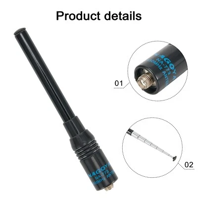 MARKENLOS Teleskop NA-773 Dual Band SMA-Buchse Antenne für BaoFeng UV-5R UV-B5 82 BF888s