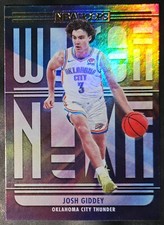 Josh Giddey 2021-22 Hoops WE GOT NEXT HOLO PARALLEL Rookie Insert Card (no.6)