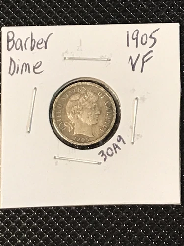 1905 Barber Dime VF *Beautiful Coin*