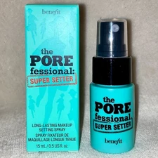 Benefit POREfessional Super Setter Pore Minimizing Setting Spray MINI .5oz, 15ml