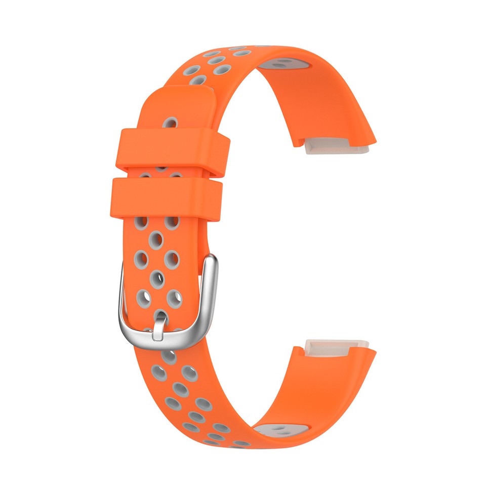 Sport Silicone Watch Band Strap Soft Breathable Wristband For Fitbit ...