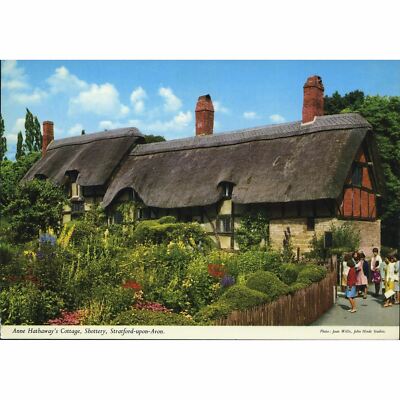 John Hinde Original Postkarte ''Anne Hathaway's Cottage, Shottery, Stratford-upon-
