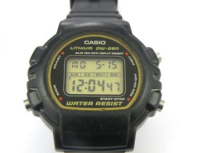 Herren Vintage Casio DW-280 Digitaluhr - 100m