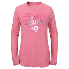 St. Louis Rams Outerstuff NFL Youth Pink "Pink Radiant" Long Sleeve T-Shirt