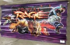 Vintage Orginal ATARI Primal Rage Store Display Promotional Banner 60”x 40” RARE