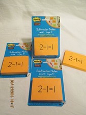 Post-It Subtraction Notes Level I Ages 5 Teach Subtraction 150 Sheets Per Pack