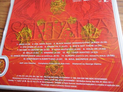 Santana CD まとめ売り 16タイトル The Best of Santana Audio CD By SANTANA DigiPak 16 tracks Plays