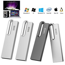 USB2.0 Waterproof Laptop PC Flash Drive Thumb Memory Stick 32GB 64GB 128G U Disk