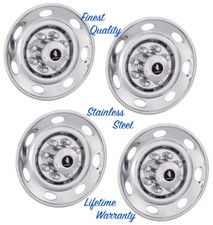 16 Trailer Wheel Rim Covers Hub Caps Over Lug...