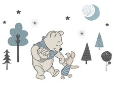 Lambs Ivy Disney Baby Winnie the Pooh Piglet Trees Wall Decals Moon