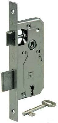 BONAITI SERRATURA PORTA PATENT ENTRATA 35-40-45-50mm FRONTALE 20x190mm INTERASSE 70mm