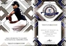 Tristan Bristow  1st EVER PRINTED 2023  LEAF PERFECT GAME ROOKIE CARD #278  Mint