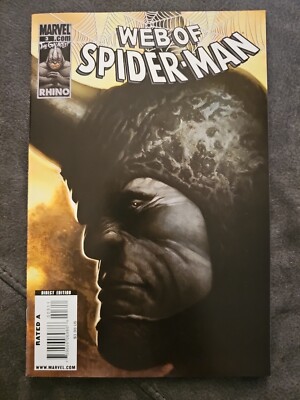 WEB OF SPIDER-MAN 3 RHINO DJURDJEVIC COVER MARVEL COMICS 2010