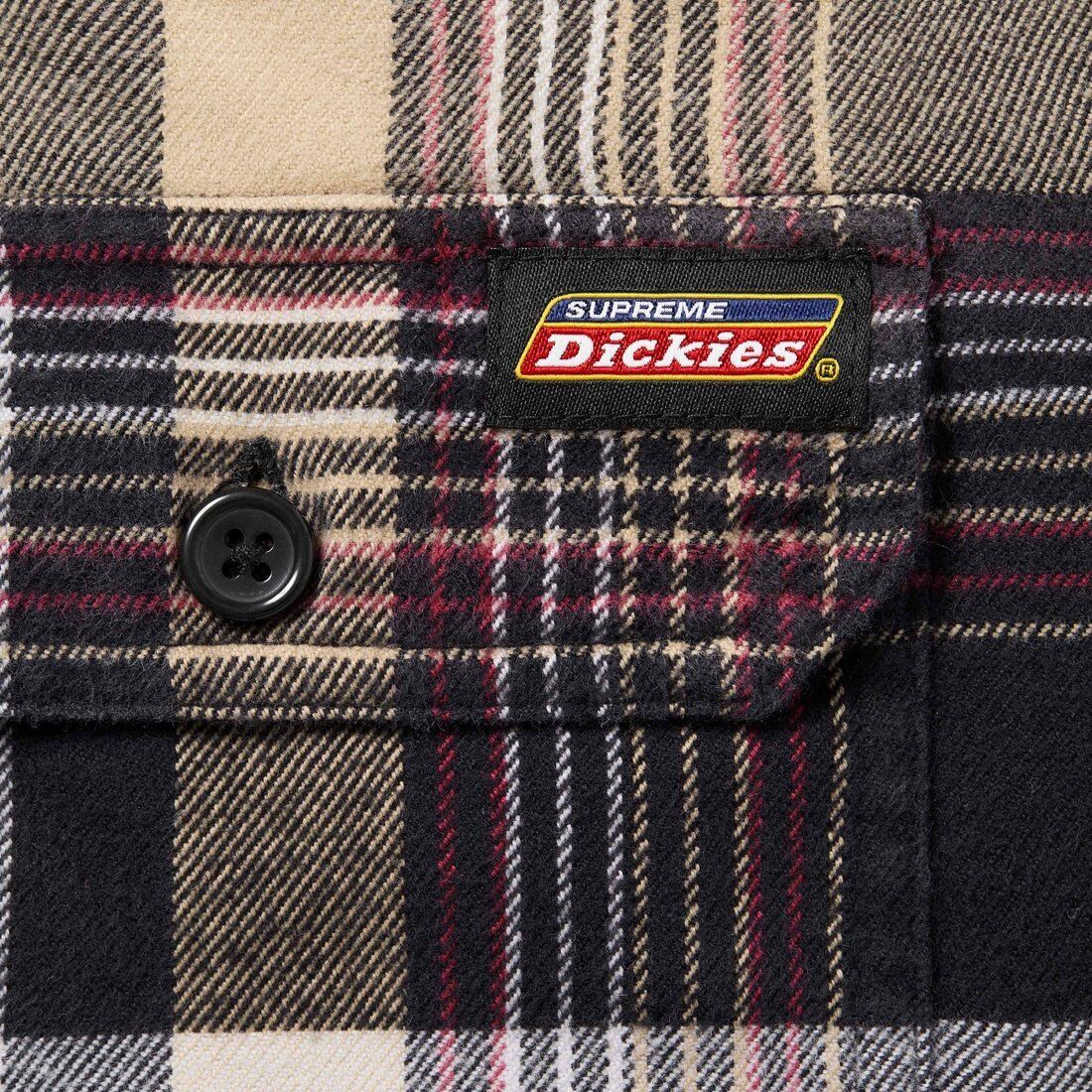 Supreme Dickies Plaid Hooded Zip Up Shirt 2colors White Supreme Dickies Plaid Hooded Zip Up Shirt 2colors White
