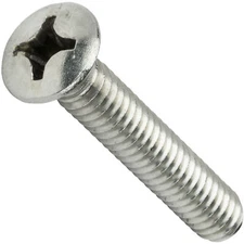 3/8-16 Phillips Oval Head Machine Screws Stainless Steel Countersunk All Sizes