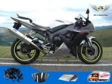 Fit for 2002 2003 Yamaha YZF R1 ABS Silver Black Injection Mold Fairing Kit d47