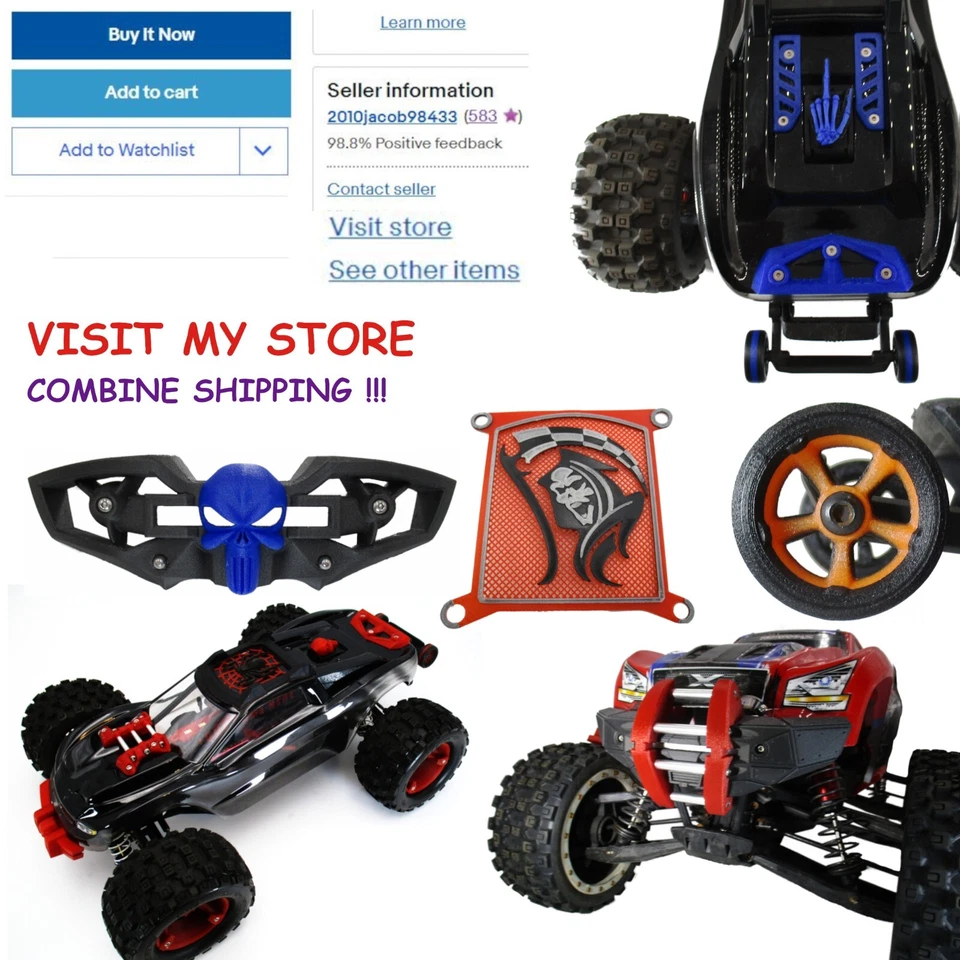 Fits Traxxas X Maxx XMaxx X-Maxx Skid Plate With Replaceable Skids - Image 4 of 4