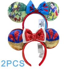 Disney* Parks 100 Decades Snow White + Snow White Sparkle Sequins Ears Headband