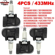 4PCS TPMS Tire Pressure Sensors For BMW F30 F31 F34 GT F80 F32 F33 F36 F82 F83