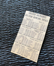 All-Star Bowling Totals Statistics Petroff November 1963 Milwaukee Journal
