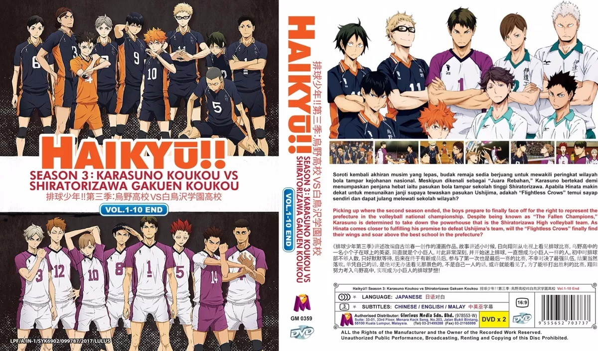 Haikyuu!! Season 3 To Have Only 10 Episodes 