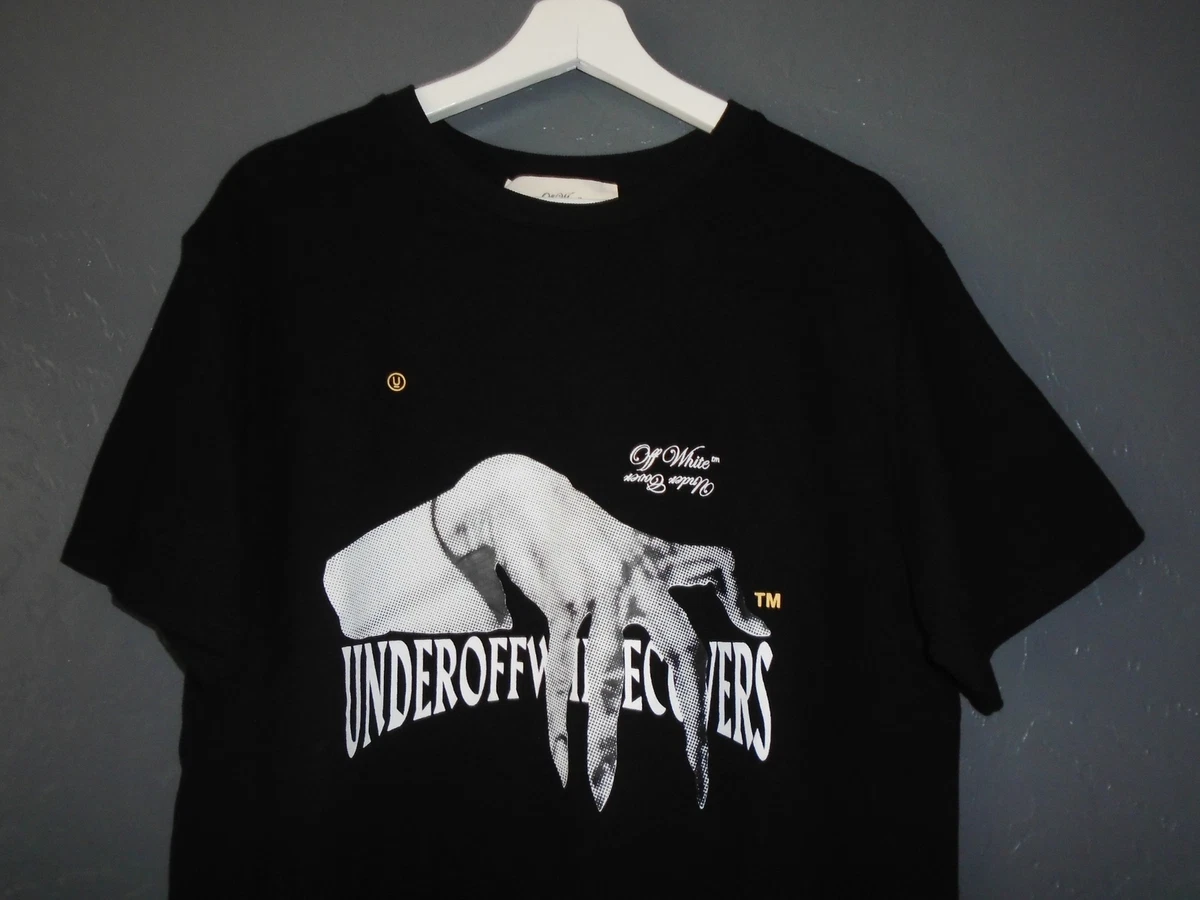 OFF WHITE Virgil Abloh T-Shirt Under Cover Jun Takahashi Black NEW Size MD
