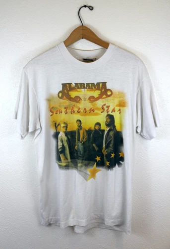 Vintage Alabama Southern Star Shirt 1989 80s 90s Single Stit 1980s vintage concert t-shirt, vintage, single stitch, B+ condition