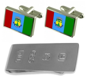 Mage City Rio De Janeiro State Flag Cufflinks James Bond Money Clip Ebay
