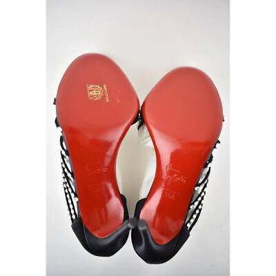 Christian Louboutin Norina Strass 100 Black Crystal Strap Sandal