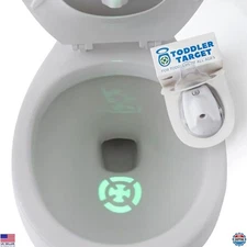 Motion Sensor Adjustable Potty Training Target with Glow & Nightlight for Boys
