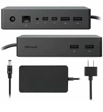 Microsoft Surface Pro Dock 3 4 5 6 7 X Book Go 1661 PF3-00005 PD9-00003 w/ AC