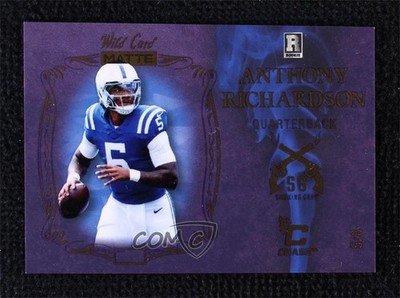 2023 MATTE Rookie Special Edition Smoking Guns 5/8 Anthony Richardson RC v9t